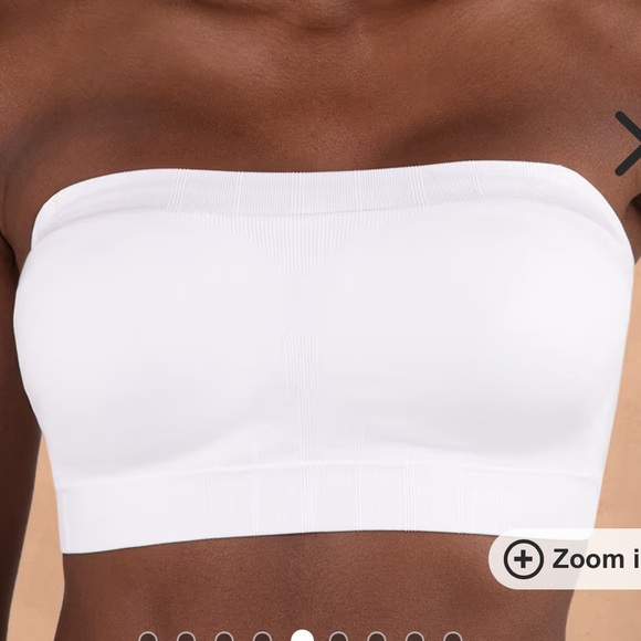 Truekind Other - White Seamless/Wireless Bandeau, Convertible